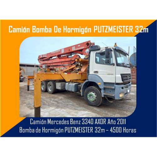 Camion Bomba de Hormigón PUTZMEISTER 32M